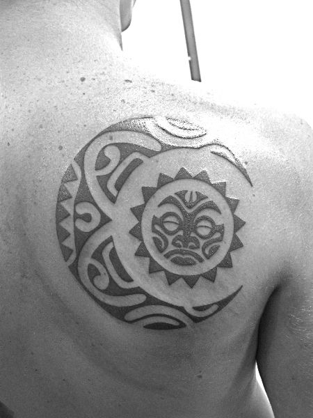moon tattoo tribal