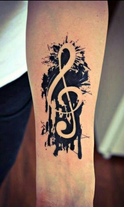 music tattoos calf