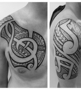 music tattoos polynesian