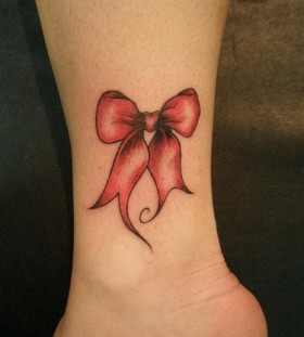 red bow tattoos