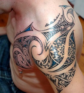 shoulder tattoo cool tribal