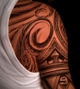shoulder tattoo tribal