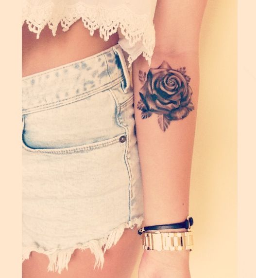 small Rose tattoo