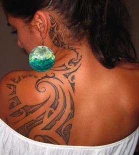 tribal tattoo for girl  curvy