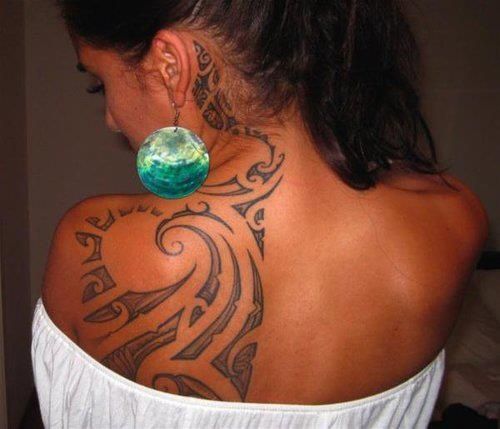 tribal tattoo for girl  curvy
