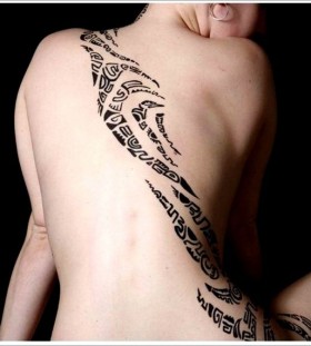 tribal tattoo for girl  maori design
