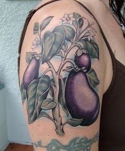 vegetable tattoo eggplant
