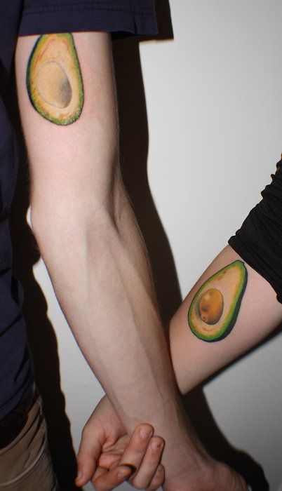 vegetable tattoo matching tattoo
