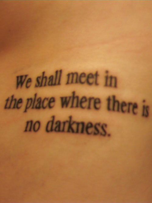 we shall meet in the place