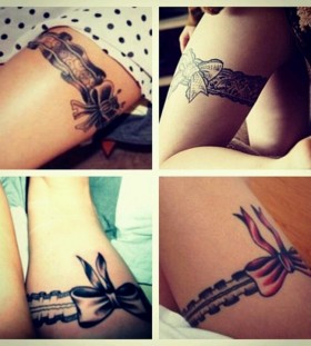 4 bows tattoo