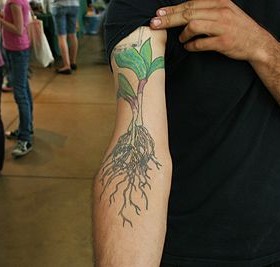 Amaizing plant tattoo
