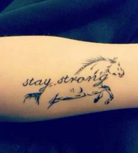 Amazing horse tattoo