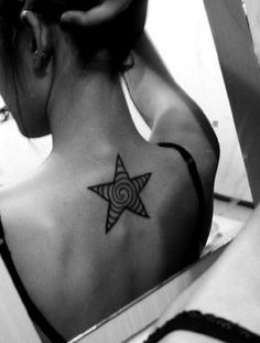 Amazing star on the back