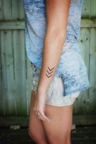 Arrows small tattoo