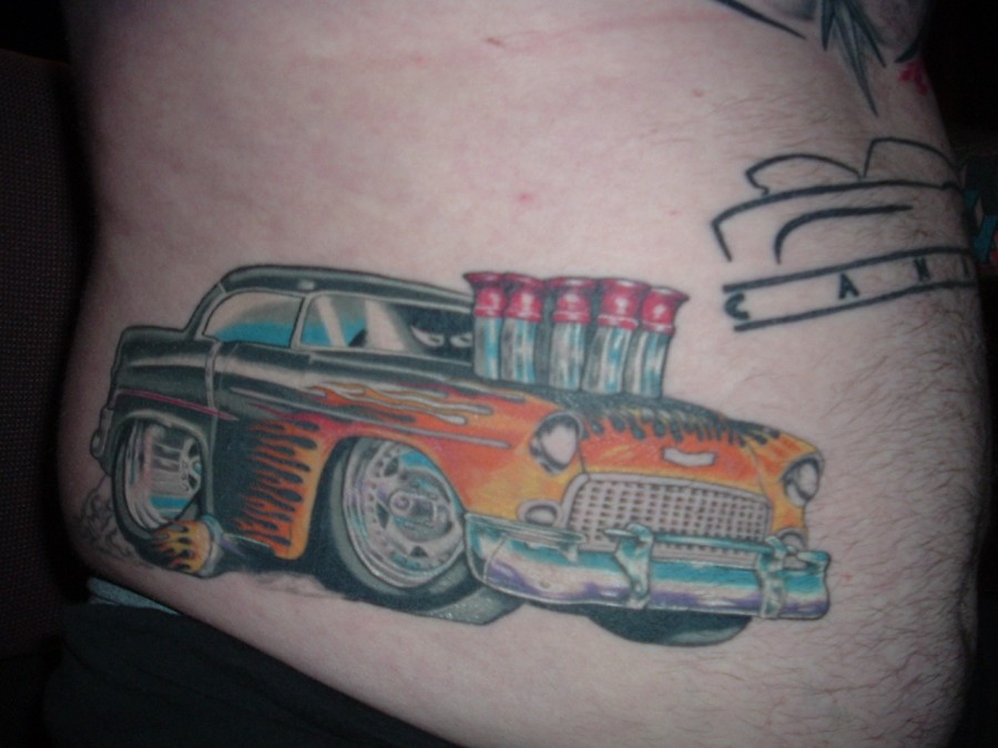 Awesome car tattoo