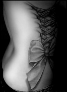 Awesome corset tattoo