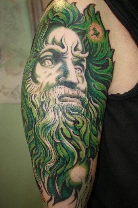 Awesome green tattoo