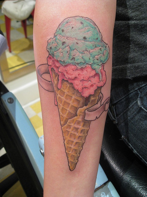 Awesome ice cream tattoo