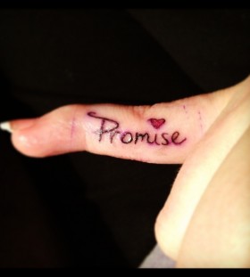 Awesome promise tattoo