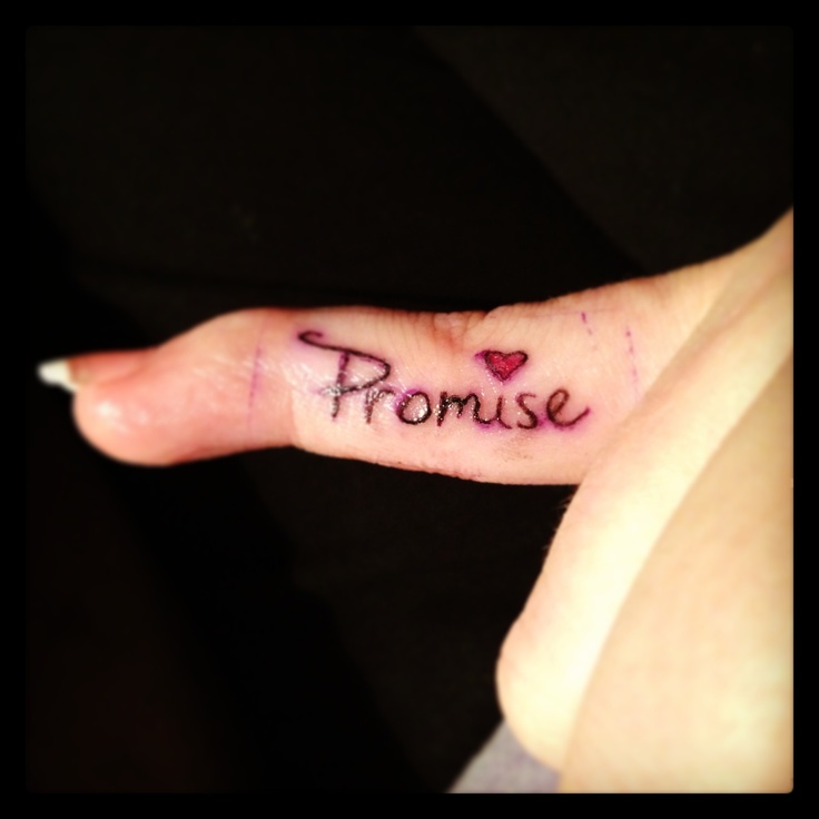 Awesome promise tattoo
