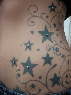 Awesome tattoo with stars