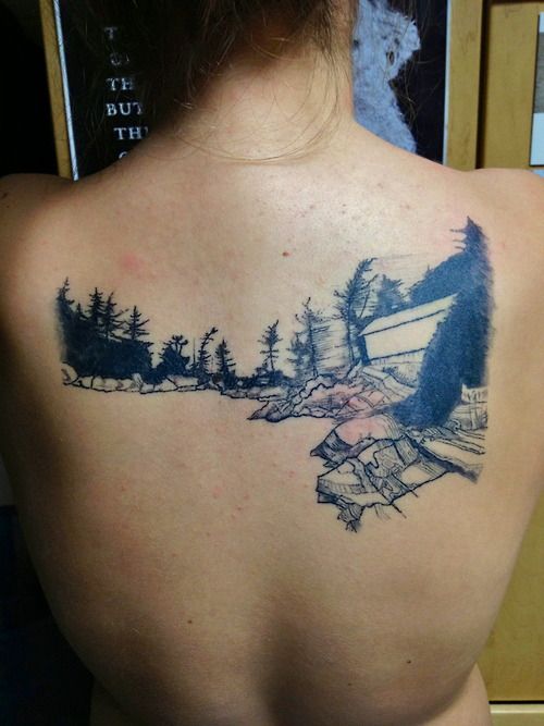 Back tattoo by Lisa Orth