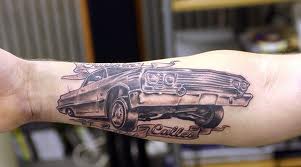 Beautiful car tattoo