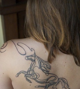 Beautiful horse tattoo
