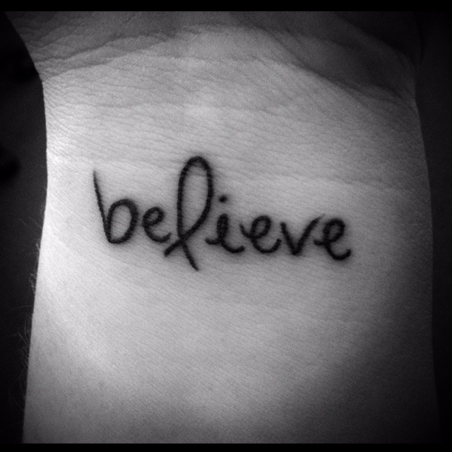 Black believe tattoo