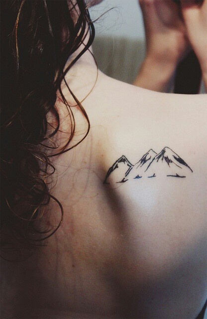 Black mountains tattoo
