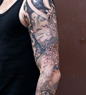 Buddha sleeve tattoo