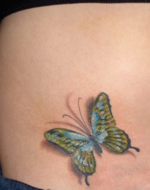 Butterfly colored