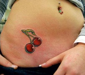 Cherry on belly
