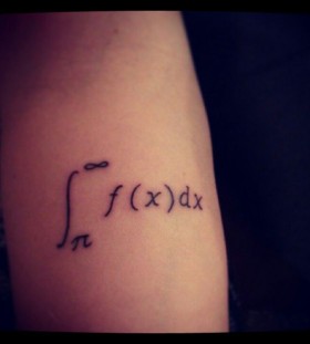 Cool integrals math tattoos