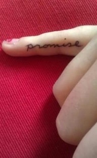 Cute promise tattoo