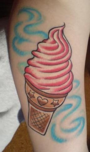 Delicious ice cream tattoo