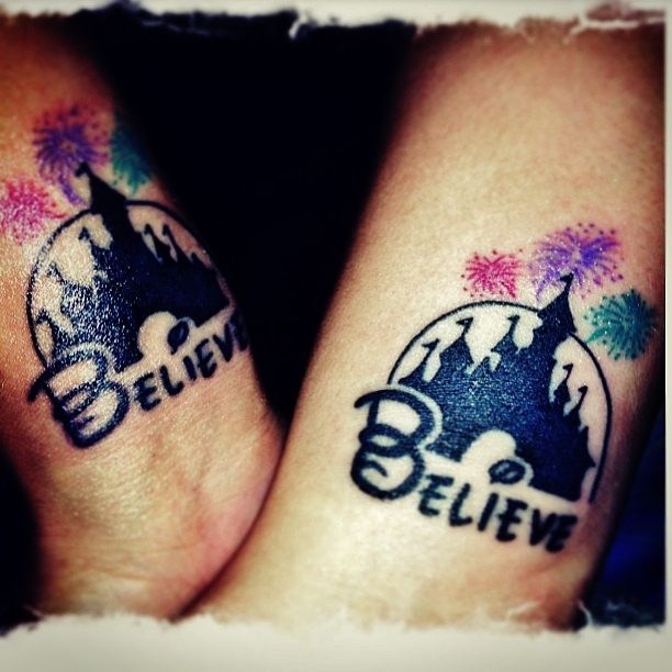 Disney and believe tattoo