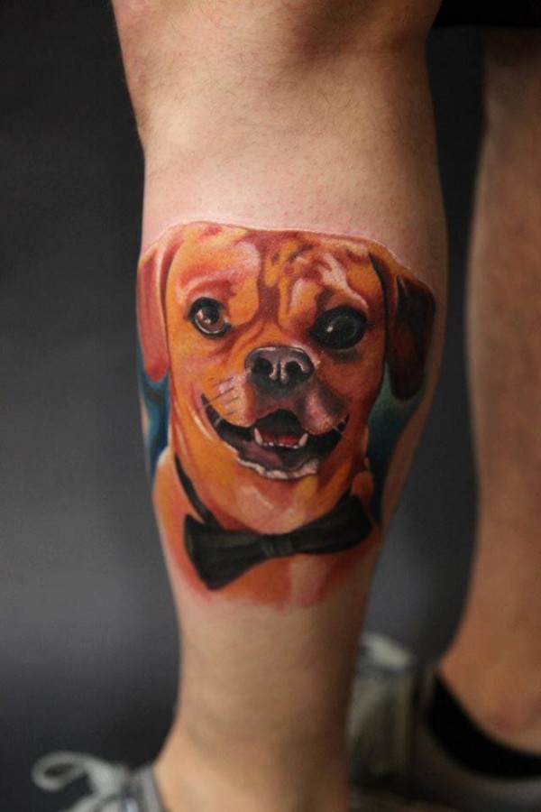 Dog tattoo by Art Junkies