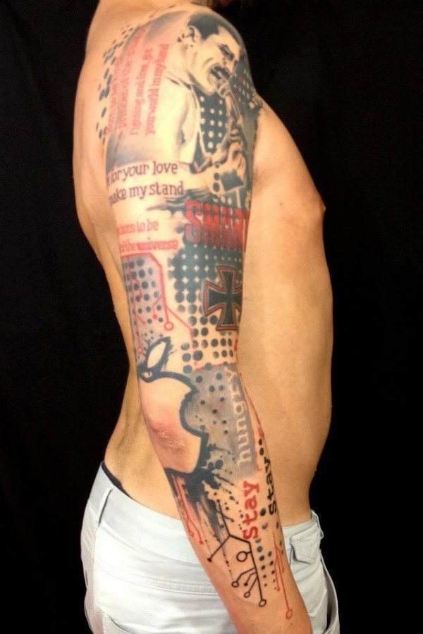 Famous person tattoo by Pietro Romano
