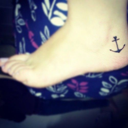 Foot anchor small tattoo