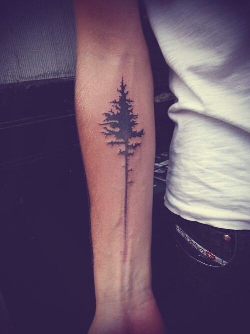 Forearm plant tattoo