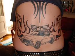 Great black car tattoo
