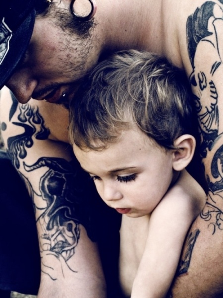 Great father and son tattoo