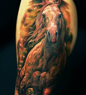 Horse tattoo by Seunghyun JO aka Potter