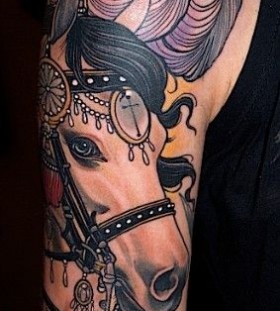 Impressive horse tattoo