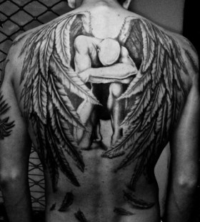 Impressive wings tattoo