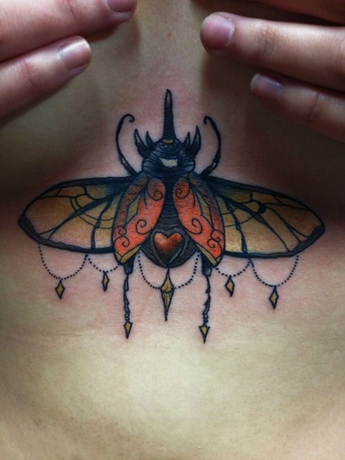 Incredible bug tattoo