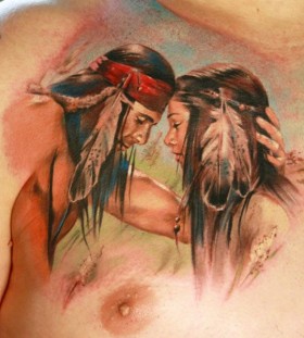 Indian tattoo by Mikky Volkova