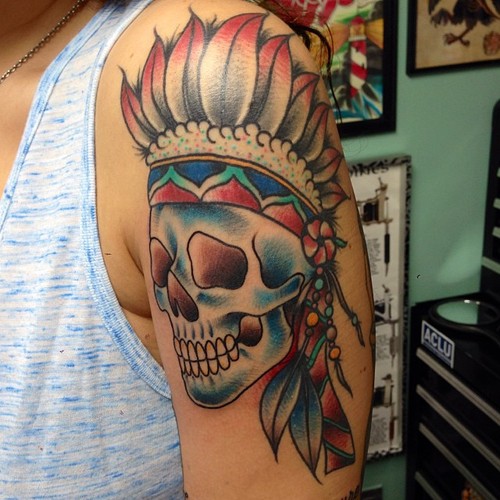 Injun tatto on the hand