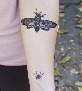 Insects halloween tatoo
